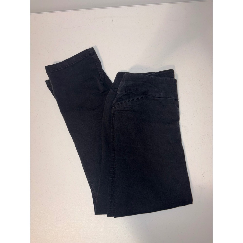 Croft & Barrow Effortless Stretch Pull-On Straight Leg Pants Black 8 Short